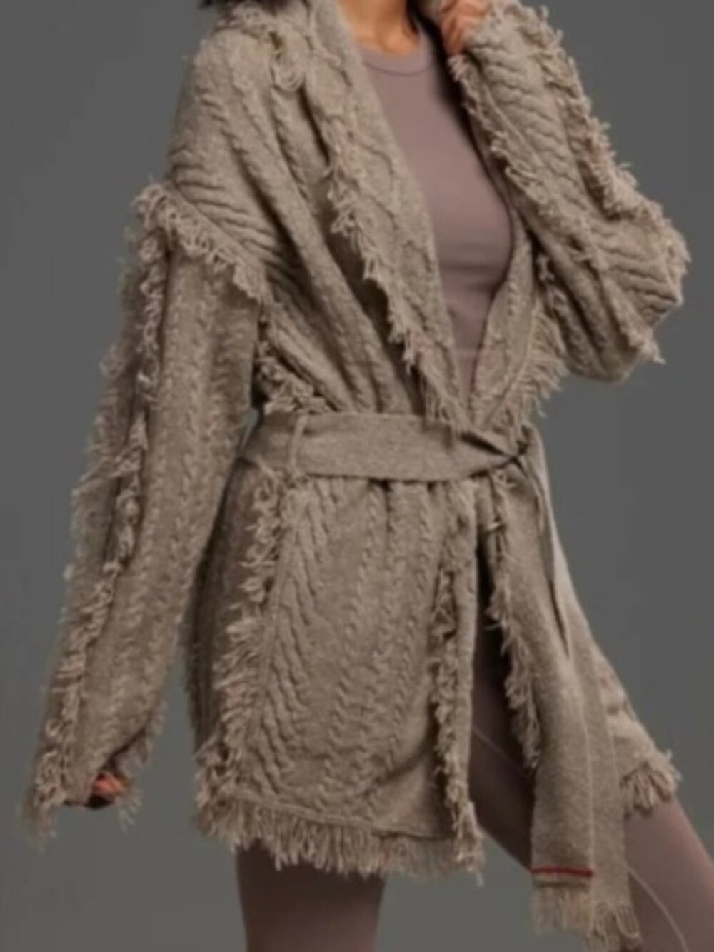 NWT Greyson Women's Odin Cardigan - Fawn Heather